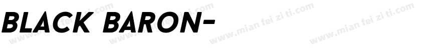 black baron字体转换